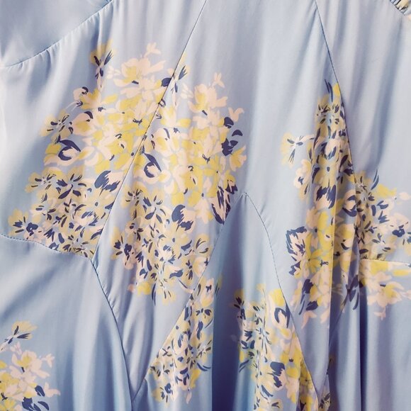 Women’s Free People Laura Midi Dress in Blue Floral - Picture 7 of 9